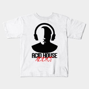 Acid House Addict - Black Kids T-Shirt